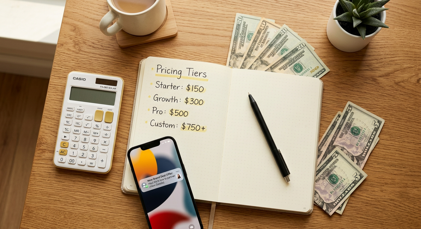 How to Price Your First UGC Package (Without Underselling Yourself)